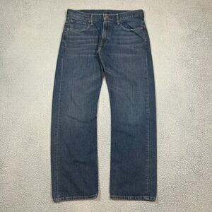 Y2K Levis 569 Jeans Mens 34 Blue Loose Straight Pants Denim Fade Western 34x34